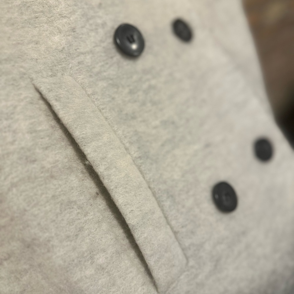 ASOS Gradient Wool Overcoat Size 12/M - Picture 4 of 6